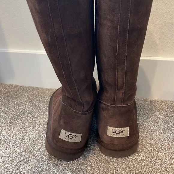Tall Chocolate Uggs with Zipper - Picture 3 of 6